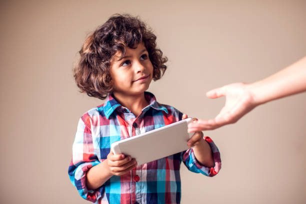 Parent and child using digital device responsibly