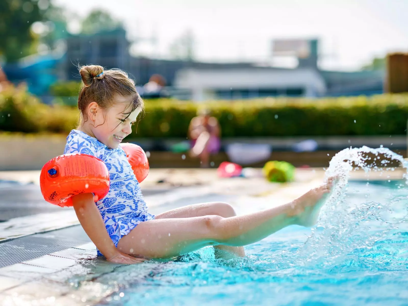 Child wearing Transport Canada approved life jacket for water safety in Canadian lake