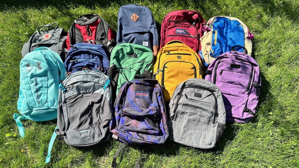 School backpack features including padded straps and multiple compartments for Canadian students