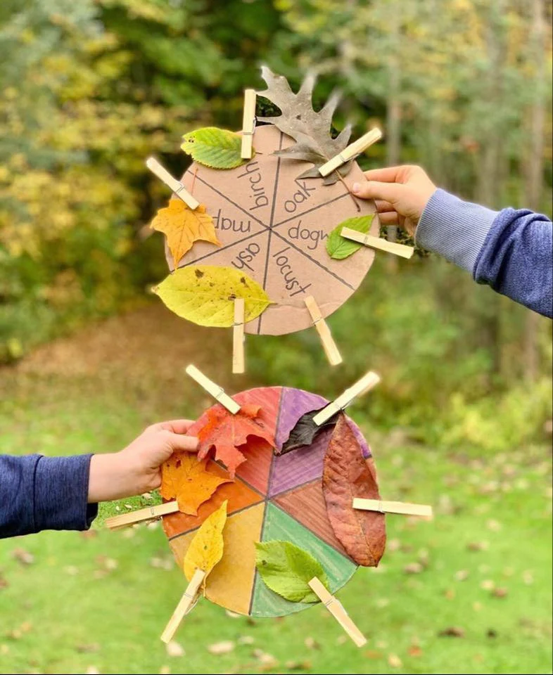 Children enjoying fall outdoor activities in Canada with autumn playground equipment