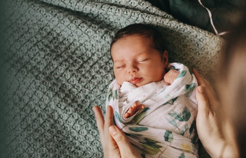 Weighted sleep sack header image showing safe sleep products for babies