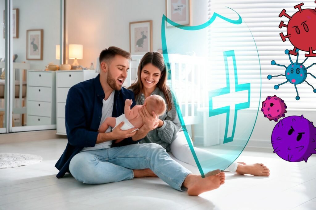 Canadian parents actively boosting child's immunity through natural methods and healthy lifestyle